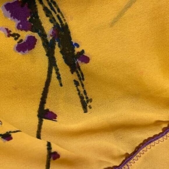 Vintage Late 90's Early 2000s, Gsus Sindustries, Floral Sheer Blouse/Tank Petite - Picture 8 of 8